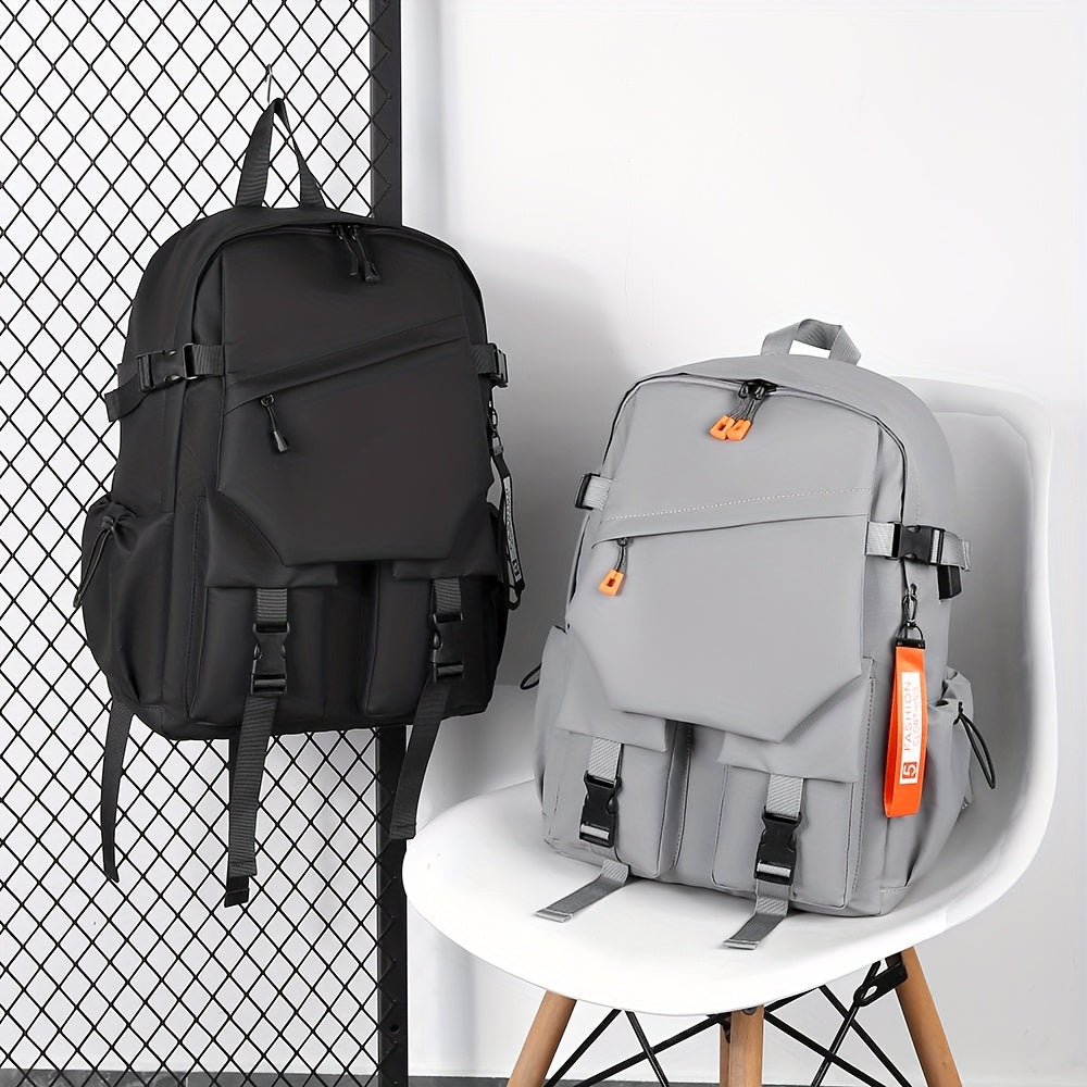 Stylish Minimalist Style Large Capacity Unisex Shoulder Bag, High-Quality Durable Scratch-Resistant Material Casual Shoulder Bag with Multiple Pockets and Compartments Design, Suitable for Daily Commuting and Travel