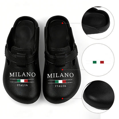 Unisex Lightweight Milano Italia EVA Slippers with Dual Fit Strap