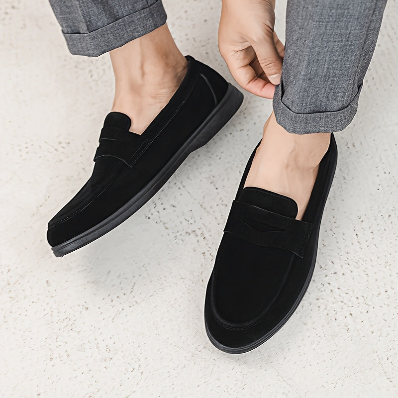 Men's Lightweight Slip-On Casual PU Loafers for All Seasons