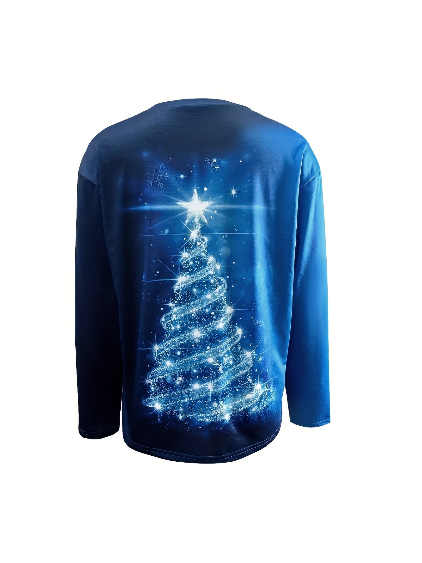 Christmas Tree Print Sweatshirt, Casual Long Sleeve Crew Neck Sweatshirt, Women's Clothing