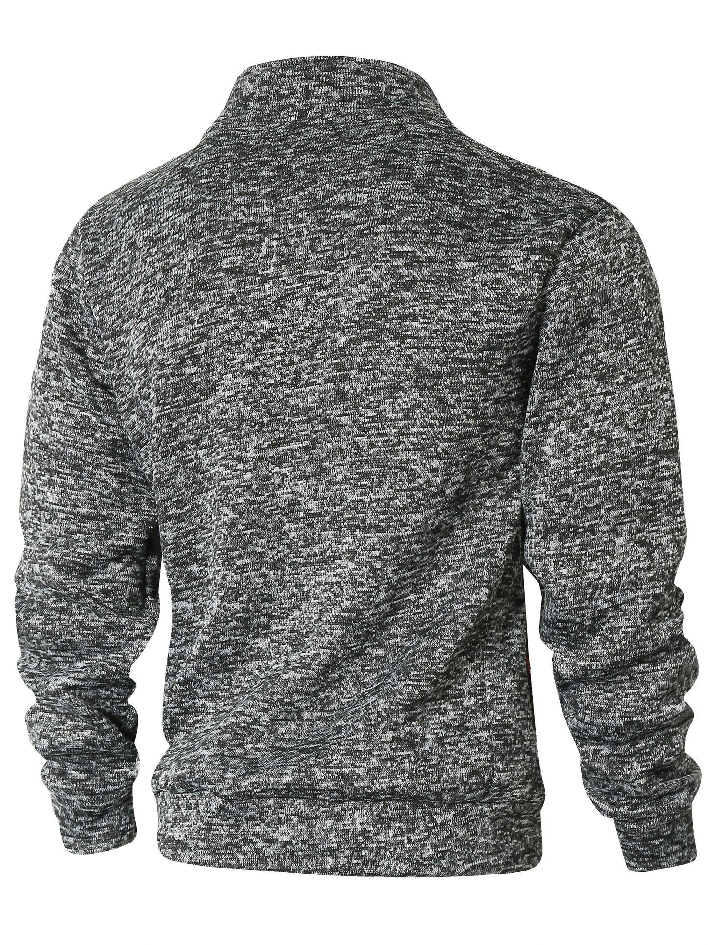 Men's Sporty Full-Zip Stand Collar Sweatshirt - Long Sleeve Casual Pullover with Neon Green Accents, Solid Color Non-Stretch Fabric, Regular Fit for Fall Winter