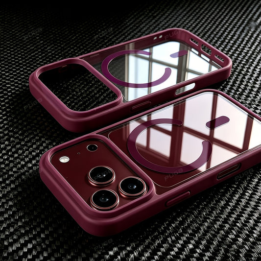 Clear Magnetic Wireless Charging Phone Case for iPhone 18 Pro Max - ayq