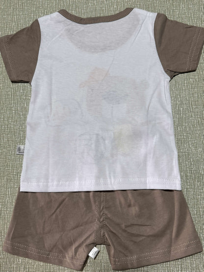 Boys' Casual Cotton Short-Sleeve T-Shirt & Shorts Set for Summer