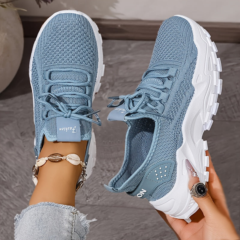 Lightweight Breathable Knitted Slip-On Sneakers for All Seasons