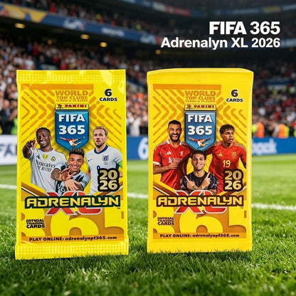 2026 Panini FIFA365 Adrenalyn XL Football Trading Card Pack