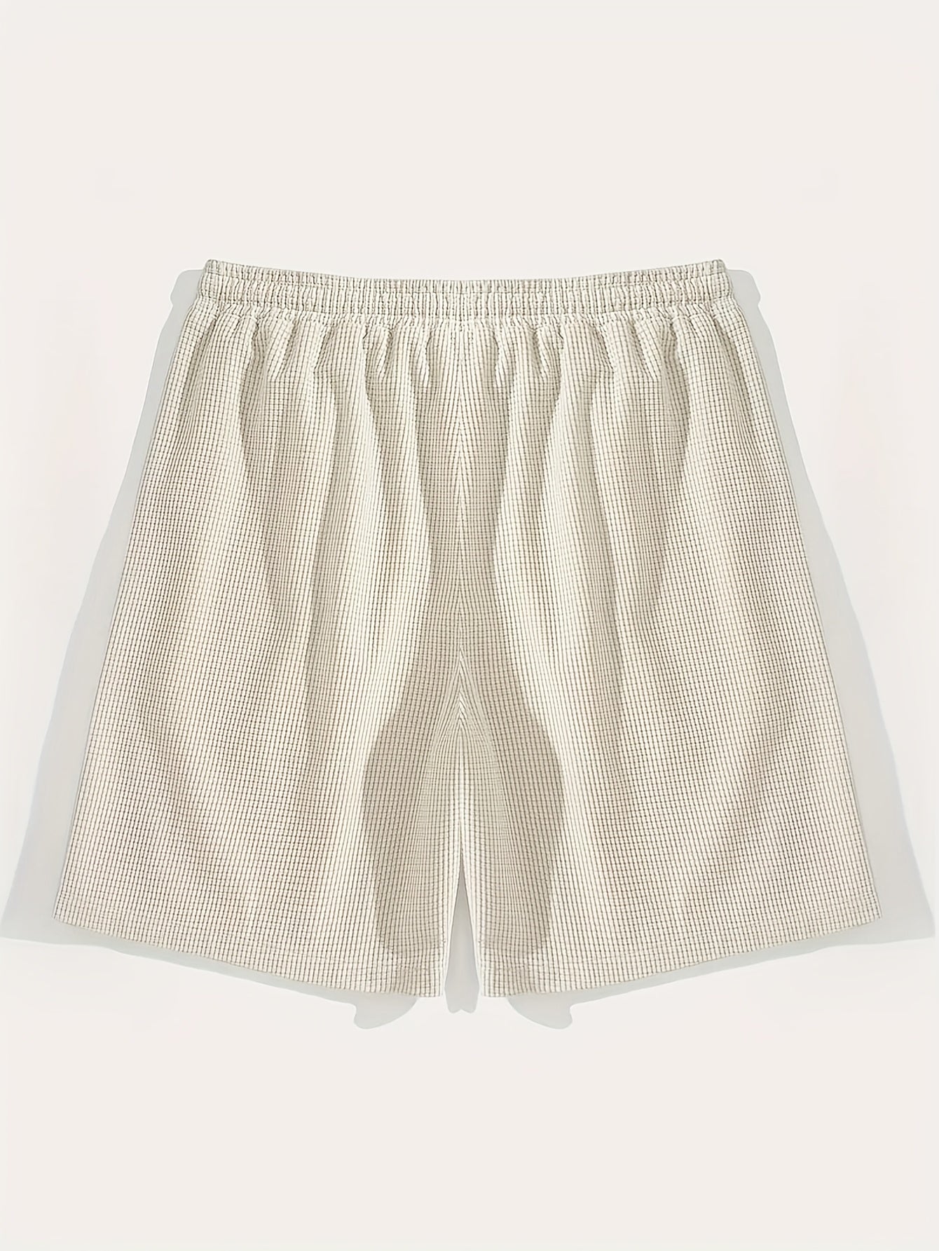 Men's Lightweight Polyester Casual Shorts with Drawstring Waist
