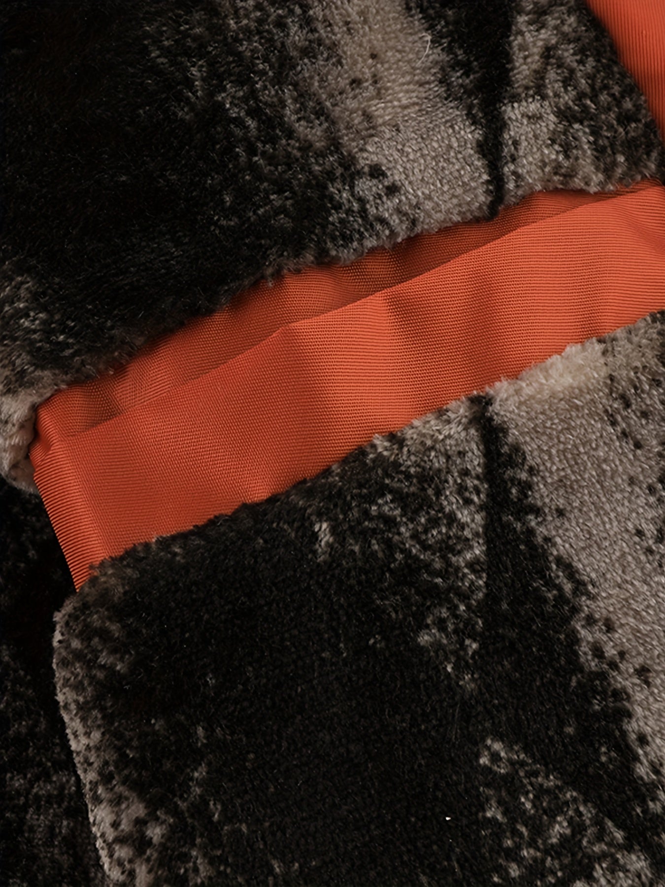 Men'S Winter Jacket with Full-Zip Closure, Hooded Insulated Coat - Bright Orange Cold Weather Outerwear, Zippered Pockets & Hood - Non-Stretch Fabric for Hiking, Commuting, Everyday - Fall/Winter Jacket for Adults, Outdoor Ac