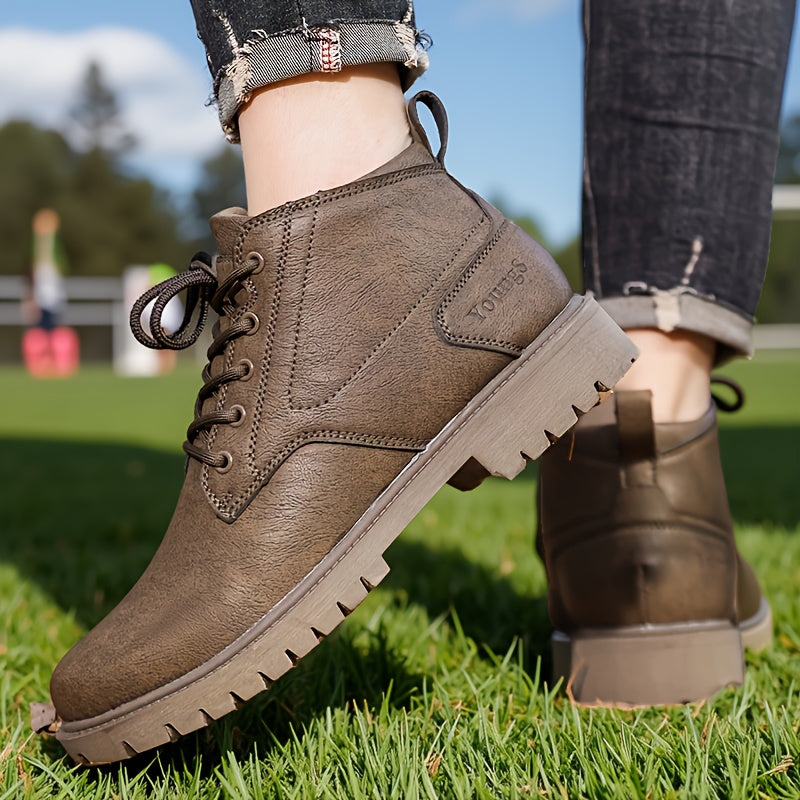 Men's High Top Oxford Shoes Soft Sole Non-Slip Boots