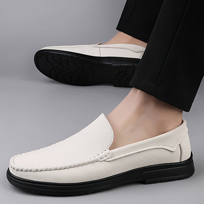Men's Lightweight PU Loafers Slip-On Casual Dress Shoes