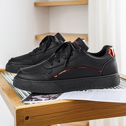 Men'S Casual Sneakers with a Easy And Versatile Thick Sole, Perfect for Daily Commuting And Comfort. Fashionable Low-Top Casual Shoes That Elevate Height, Easy to Maintain with a Upper, Trendy Footwear for Men - ayq