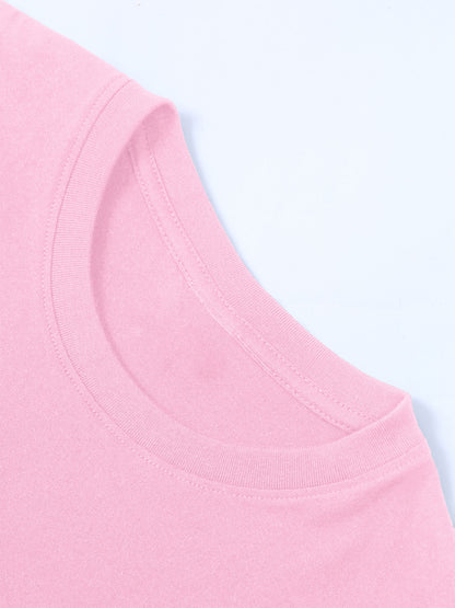 Women's Casual 100% Cotton Short Sleeve Summer T-Shirt