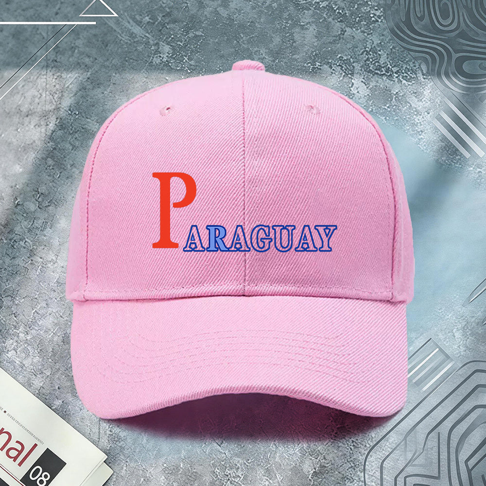 Unisex Paraguay Print Lightweight Adjustable Baseball Cap