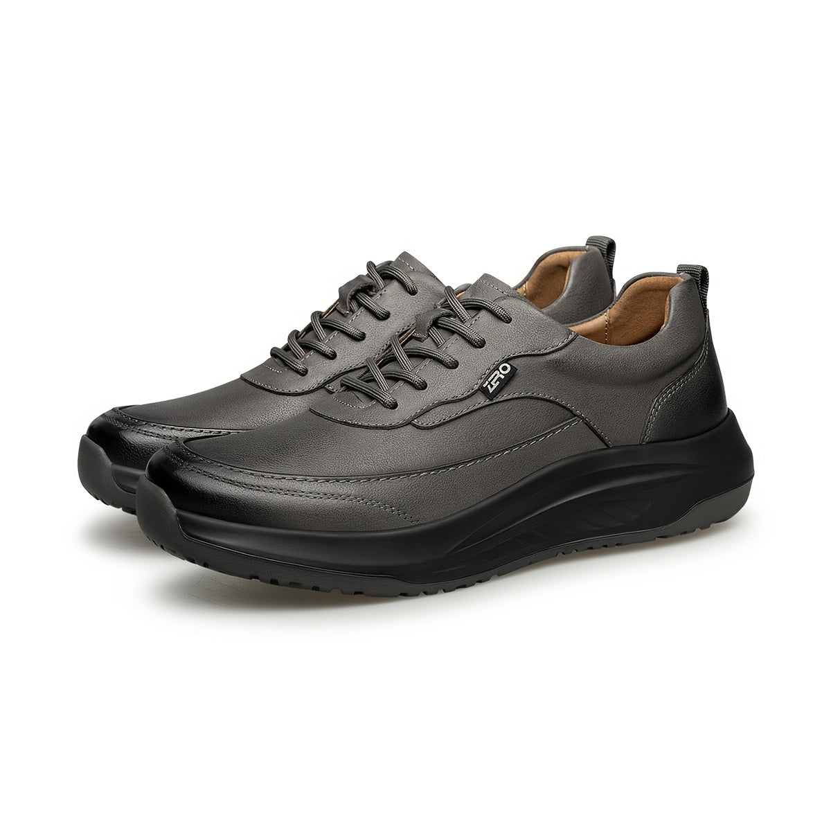 Men's Casual Leather Shoes Lightweight Shock-Absorbing Spring/Fall