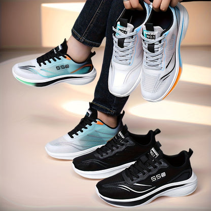 Men'S Breathable Mesh Casual Sports Shoes for Spring And Summer, Soft-Soled Non-Slip Shock-Absorbing Running Shoes for Students - Oversized Tennis Casual Walking Fitness Hiking Shoes - The Perfect Athletic Footwear for Outdoo