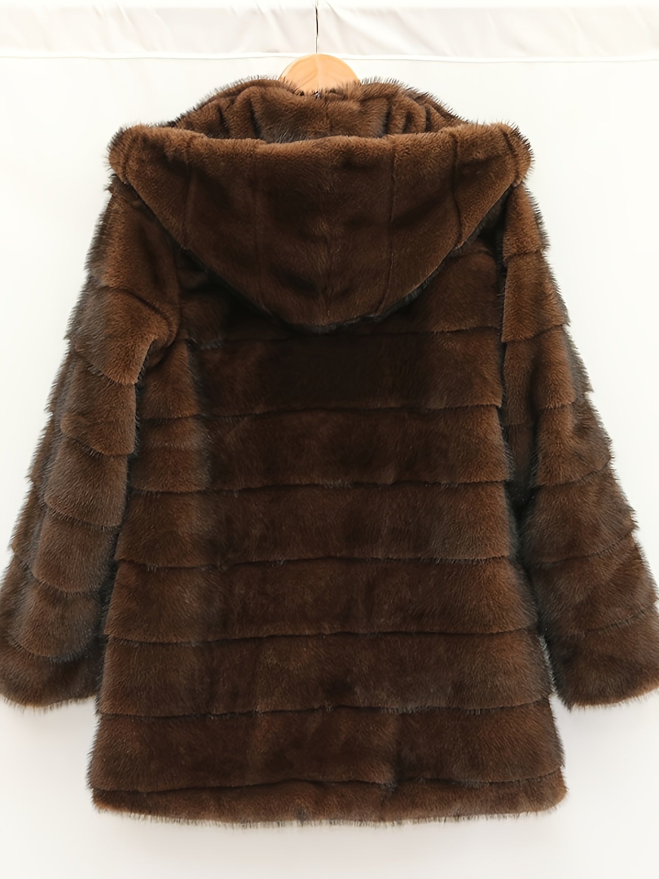 Women'S Elegant Luxury Winter Coat - Long Formal & casual Outerwear, Non-Stretchy Cold Weather Jacket for Parties, Office, Everyday - Elegant Women'S Outerwear, Party Wear, Sophisticated Design, Plush Texture, Stylish Winterw