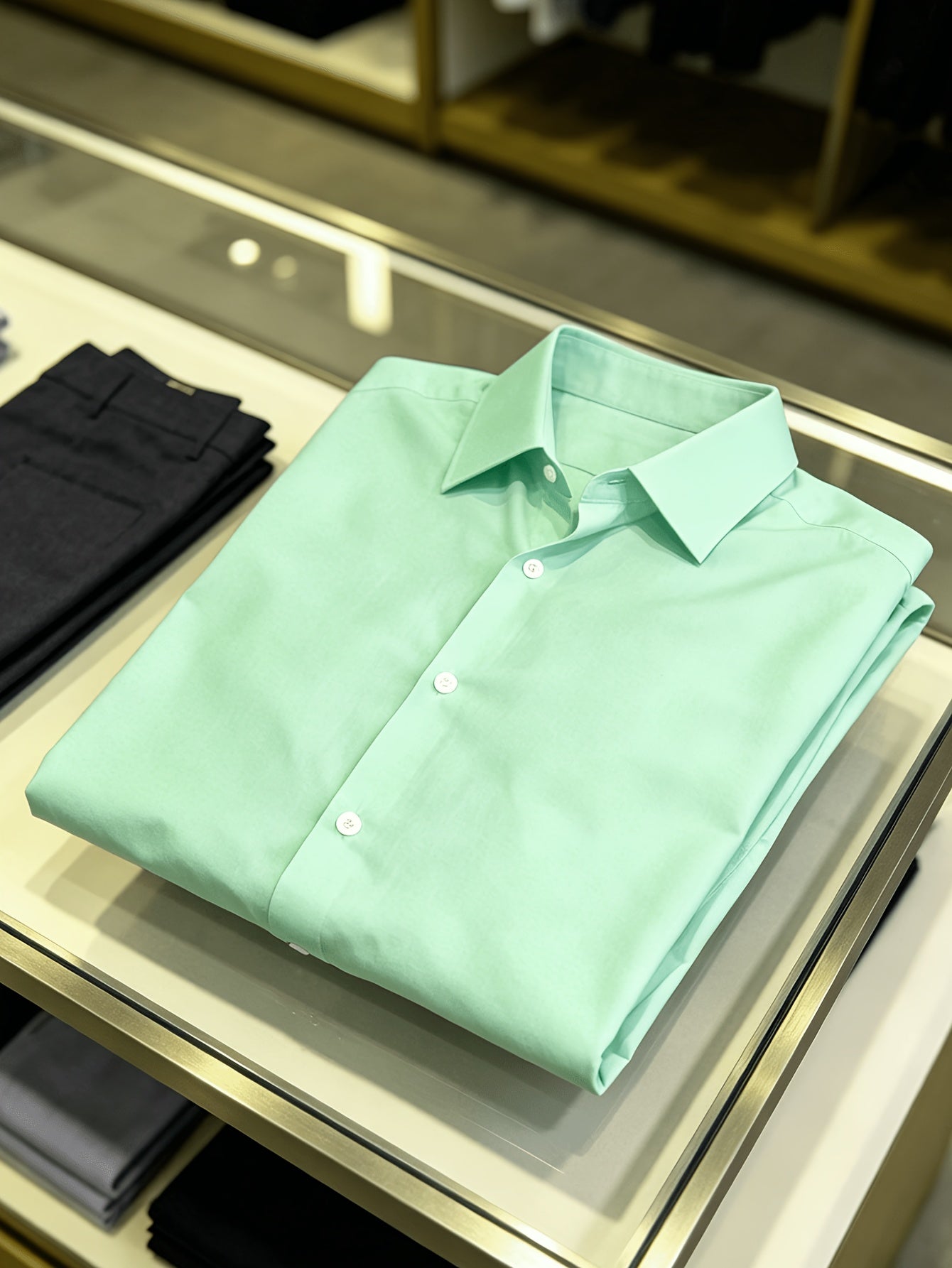 Men's 100% Cotton Short Sleeve Lapel Shirt for Summer