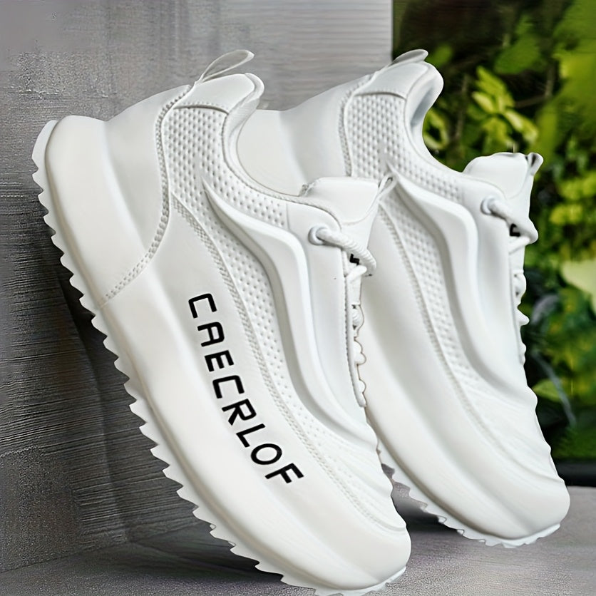 Men's Casual Lace-Up Basketball Shoes, Classic White and Blue Contrast Sneakers, Offering a Breathable, Lightweight, and Comfortable Feel with Shock Absorption and Wear Resistance. Suitable for All-season Casual and Daily Spo - ayq