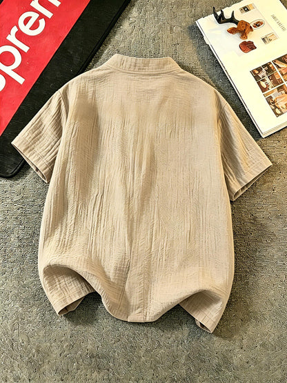 Kids' Casual Cotton Cardigan Shirt, Lightweight Summer Top