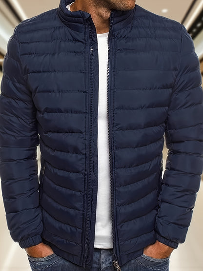 Men's Casual Zipper Hoodie Jacket with Detachable Hood