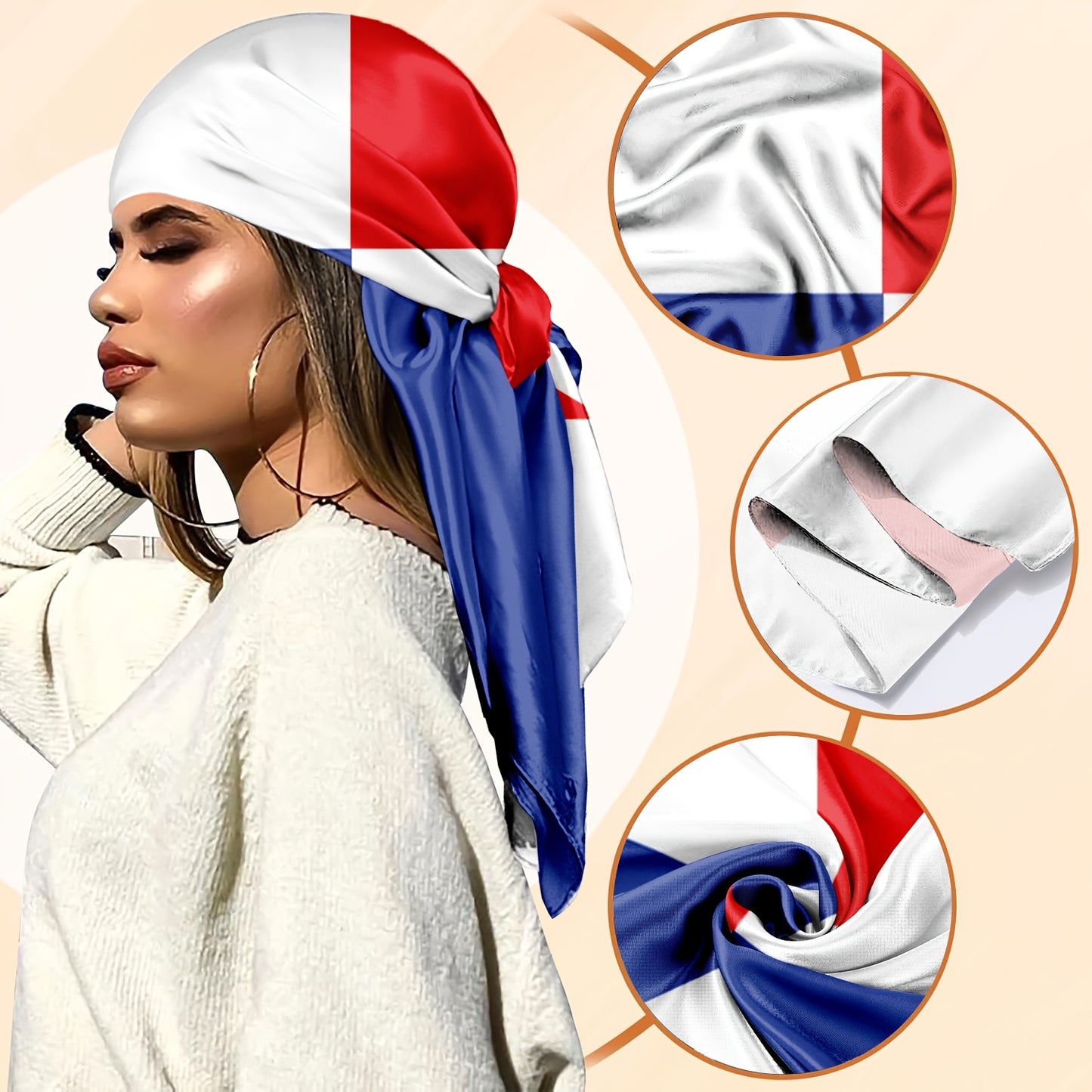 Lightweight Panama Flag Headscarf for Sports and Outdoor Wear
