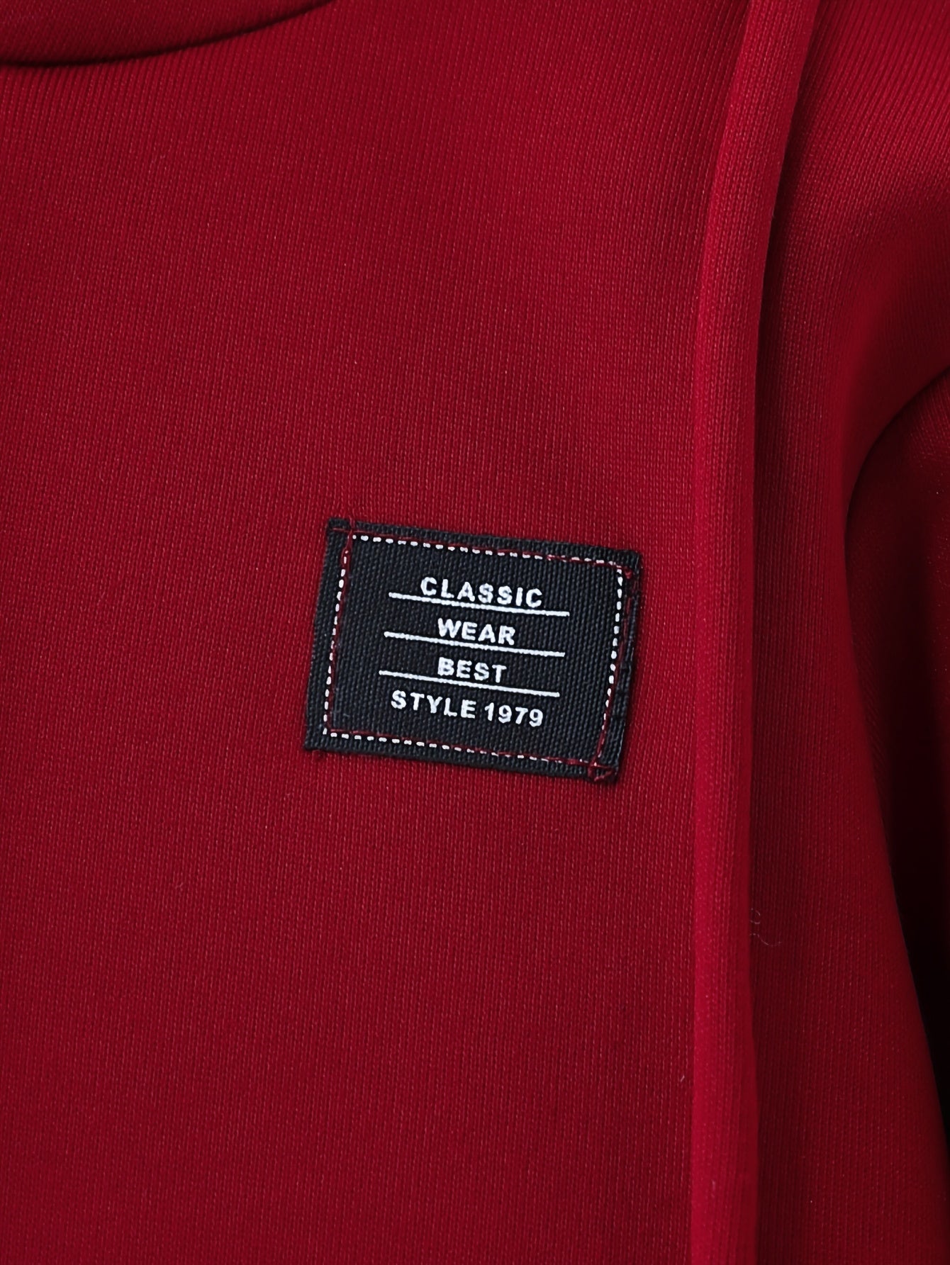 2pcs Girls' Fleece Hooded Sweatsuit Set - Oversized Hoodie & Jogger Pants with Elastic Waist, Thick Warm Winter Outfit, Machine Washable Red Sweatsuit for Casual Casual Attire & Clothing (Matching Outfit) - Cozy Fleece Fabric