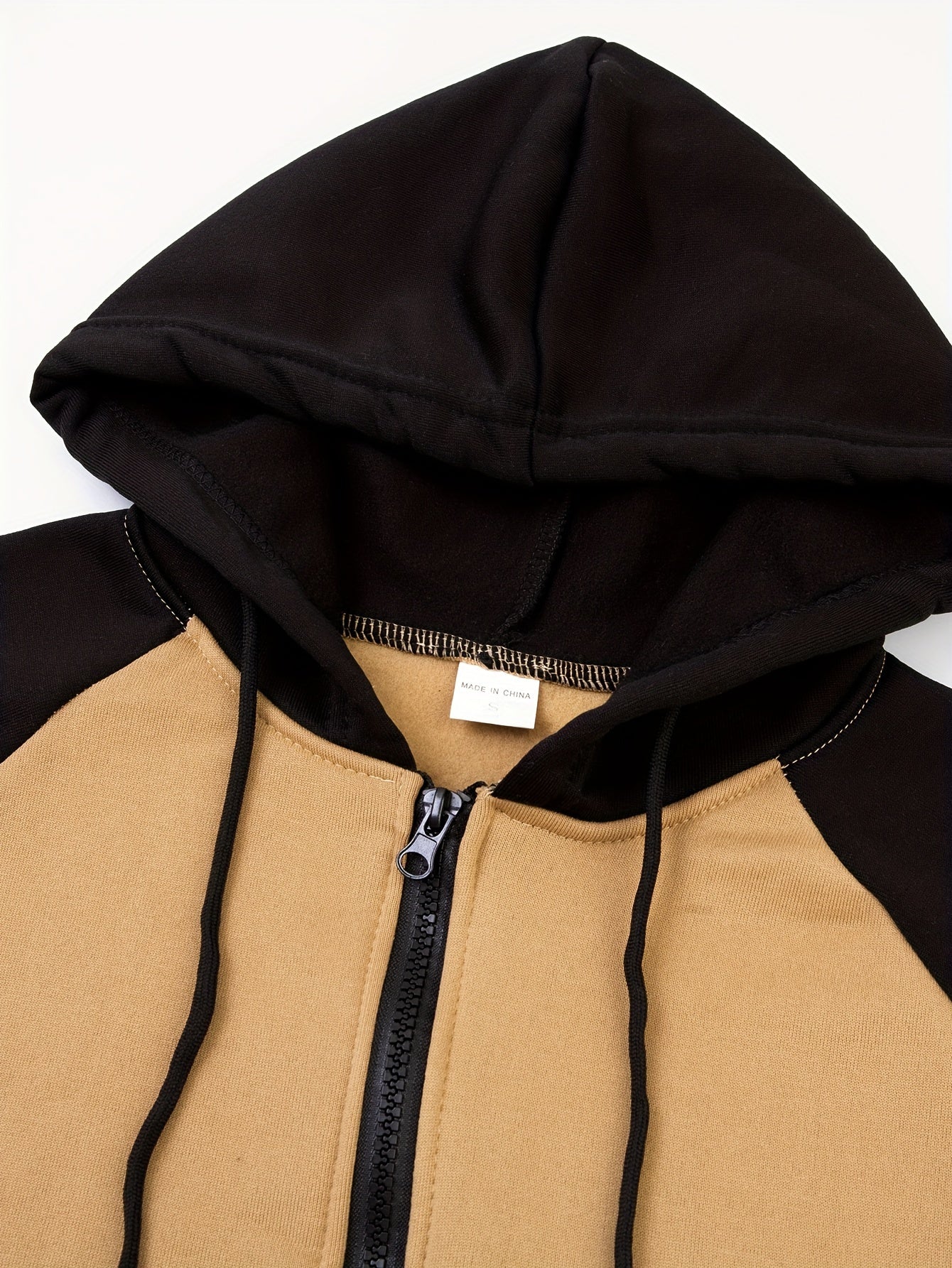 Men's Colorblock Hooded Jacket For Sports Outdoor, Stylish Leisure Outwear