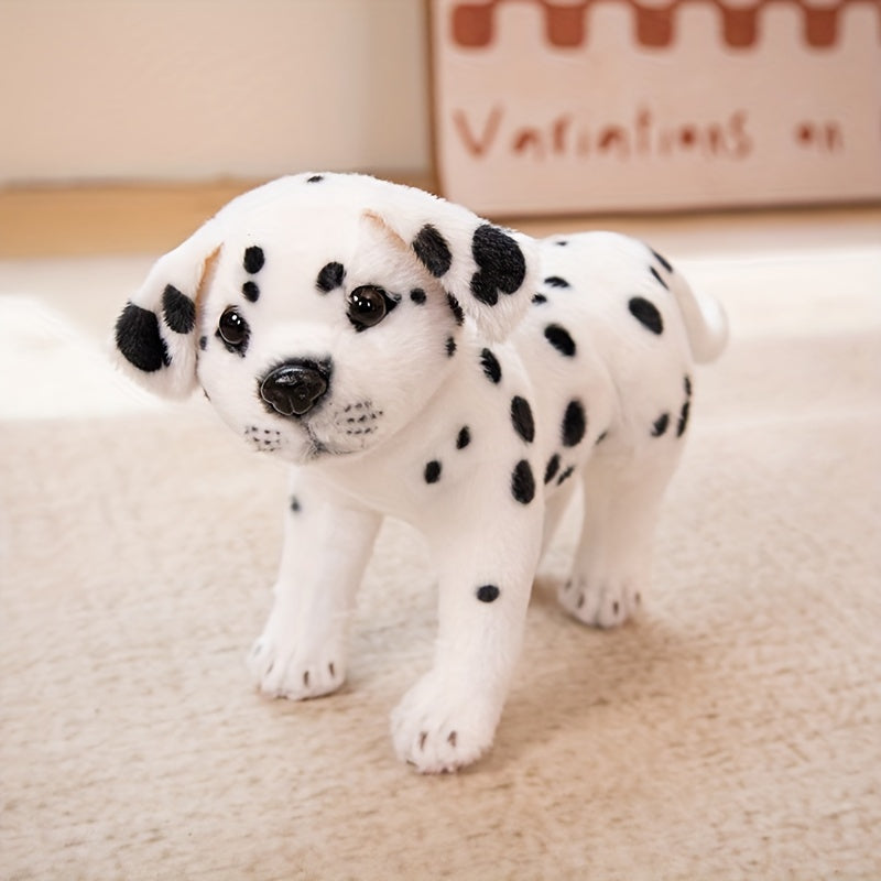 Three Adorable Spotted Puppy Plush Toys, Creatively Designed As Stuffed Animals, Perfect for Home And Room Decoration, Ideal As Gifts for Family Holidays Or Birthdays for Friends.