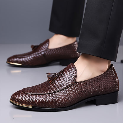 Men's Casual Slip-On Low Top PU Shoes for All Seasons