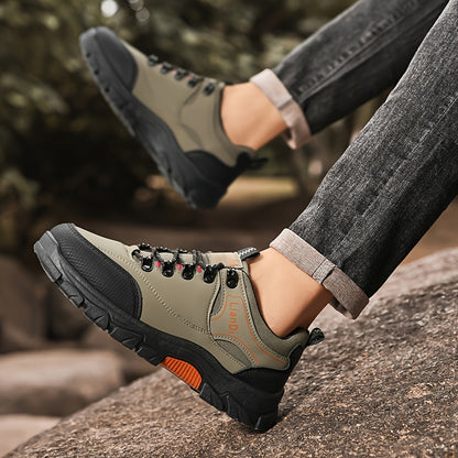 Men's Casual Low-Top Sneakers, Lightweight Lace-Up Shoes