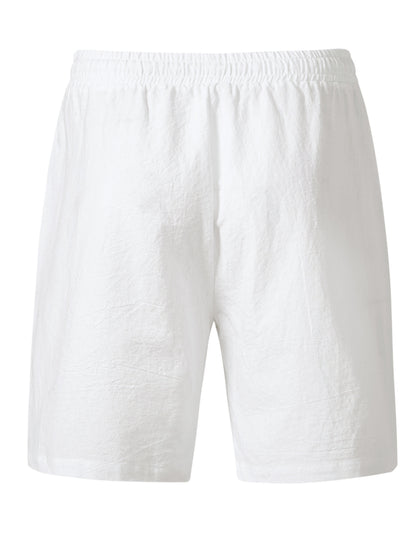 Men's Summer Cotton Shirt and Shorts Set - Casual Outdoor Wear