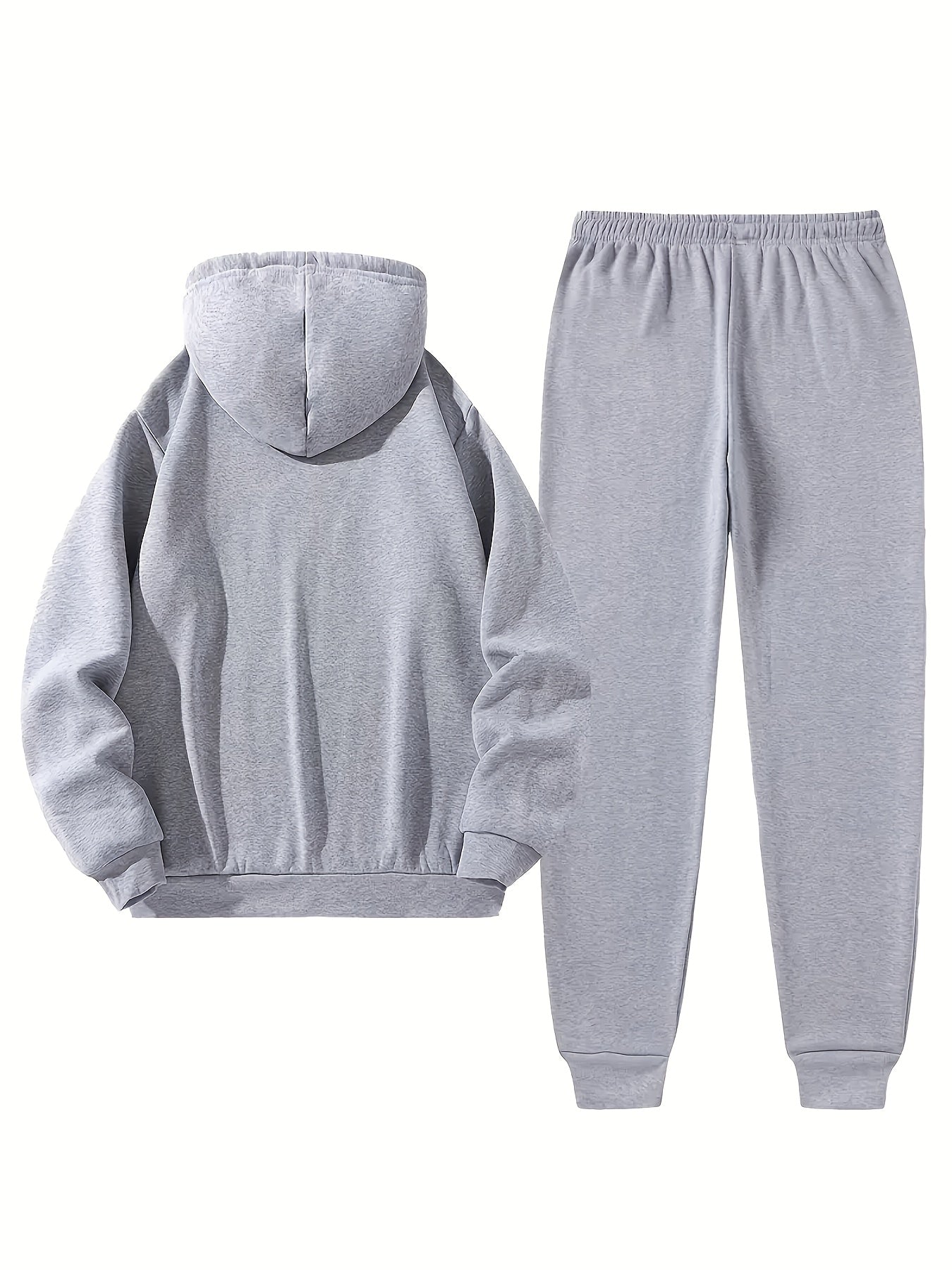 Halloween Men'S Hoodie with PARIS Lettering And Drawstring Sweatpants Set, a Must-Have Outfit for Autumn And Winter, Perfect for Everyday Outdoor Wear