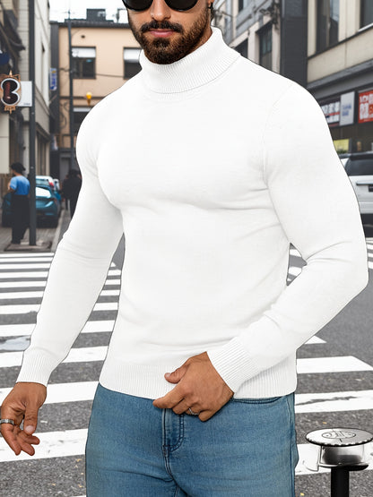 Men'S New Style Available in Multiple Colors, Classic Turtleneck Sweater
