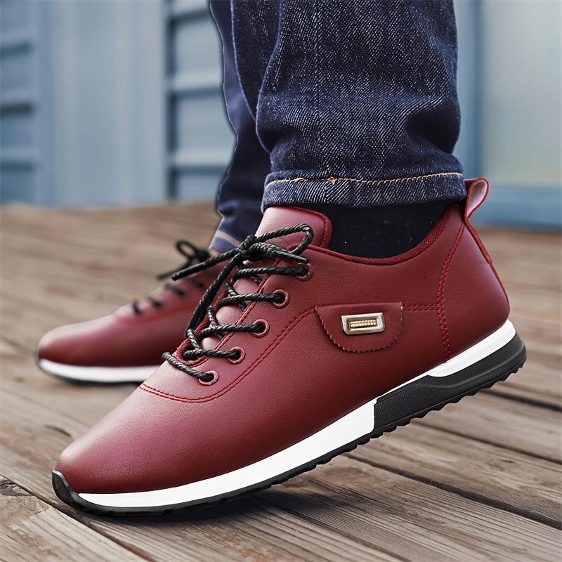 Men's All-Season Business Casual Lace-Up Shoes, Large Size