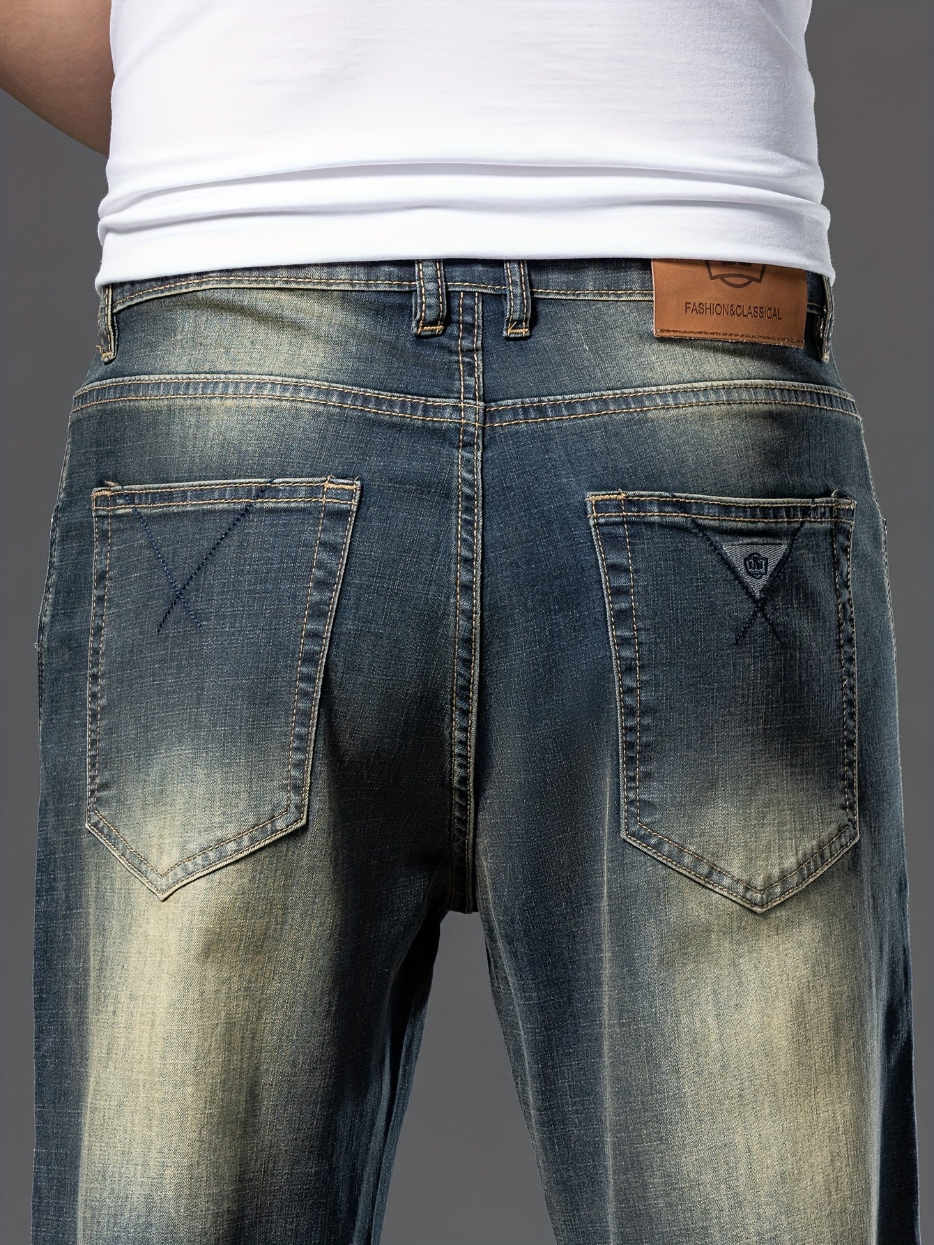 Geng Yuanshi High-End Summer Men's Jeans New Trend Fashion Straight-Leg Light Business Stretch Denim Pants