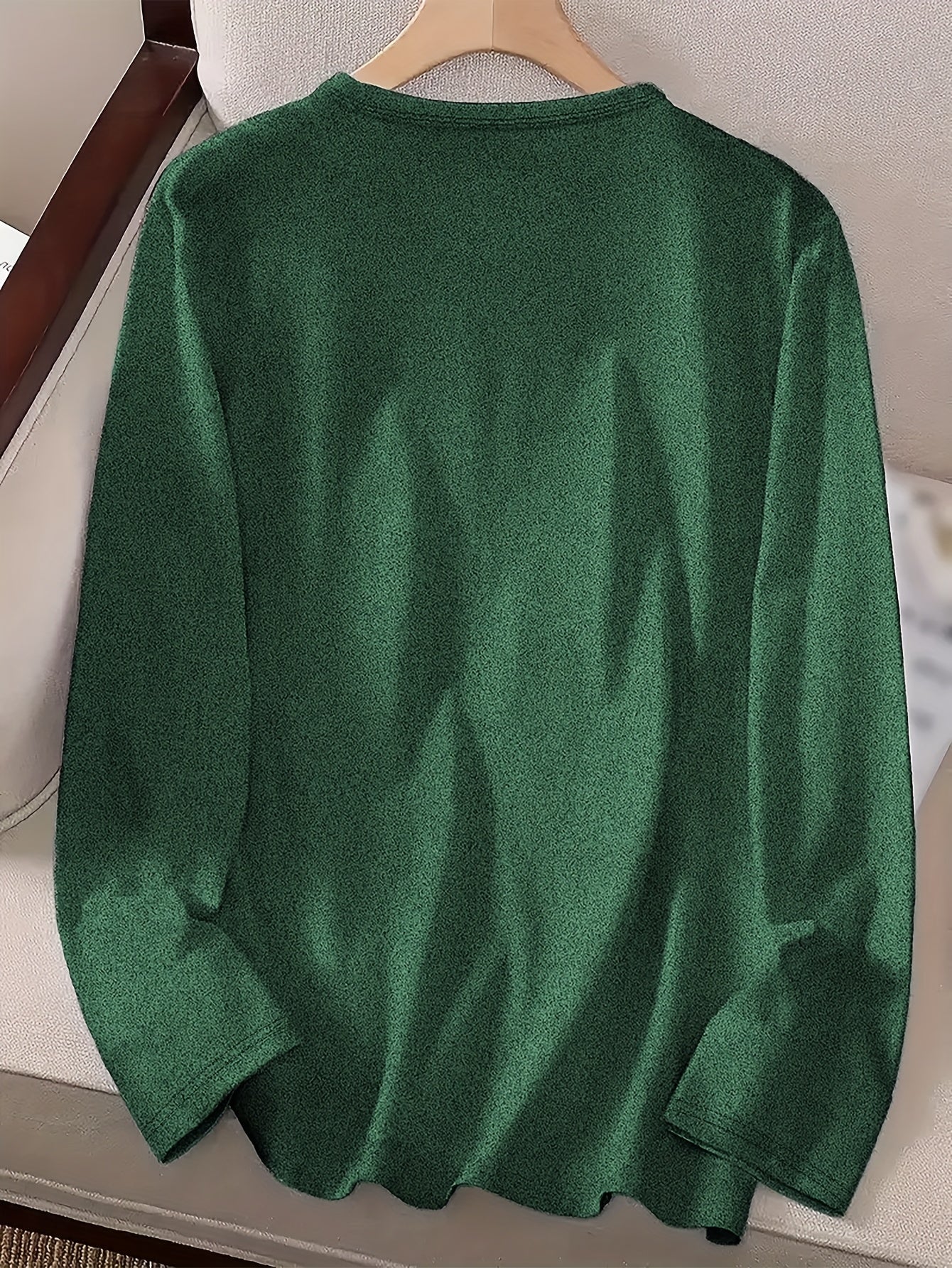 Women'S Christmas Sweater - Soft Pink Holiday Party Top with Deer in Santa Hat & Candy Cane Graphic, Cozy Long Sleeve Shirt for Christmas, New Year'S Eve, Everyday Winter Outfits - Sizes S-XXL (Extended Sizes Available) - Non