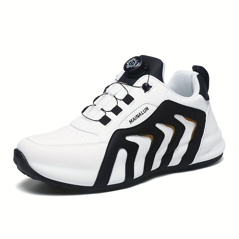 Men's Casual Lightweight Athletic Shoes with Rotary Design - ayq