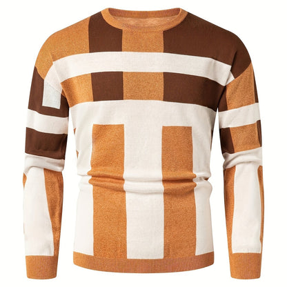 New Cross-Border Autumn And Winter Men'S Stylish Jacquard Sweater, Casual Pullover