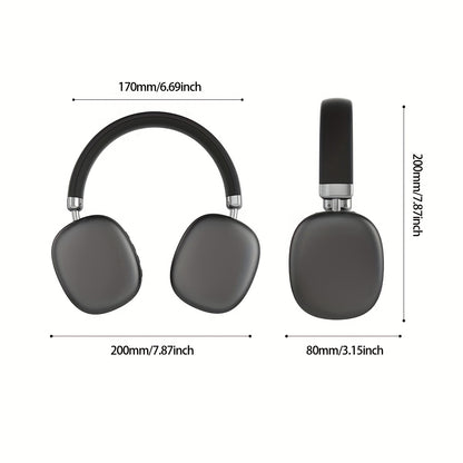 Wireless Over-Ear Headphones with Mic and Type-C Charging