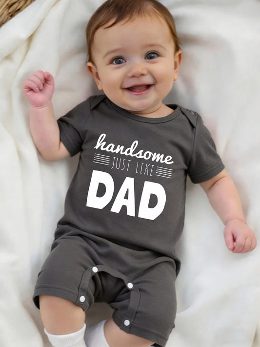Baby Boy Summer Bodysuit with Cartoon Print - Soft Cotton Onesie
