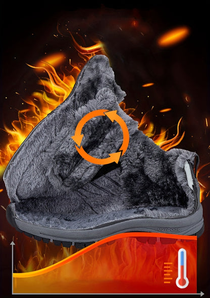 Winter Men Boots Women High Quality Warm Snow Boots for Man Non-slip Hiking Shoes Men Sneaker 2023 Comfortable Couple Shoes for Women