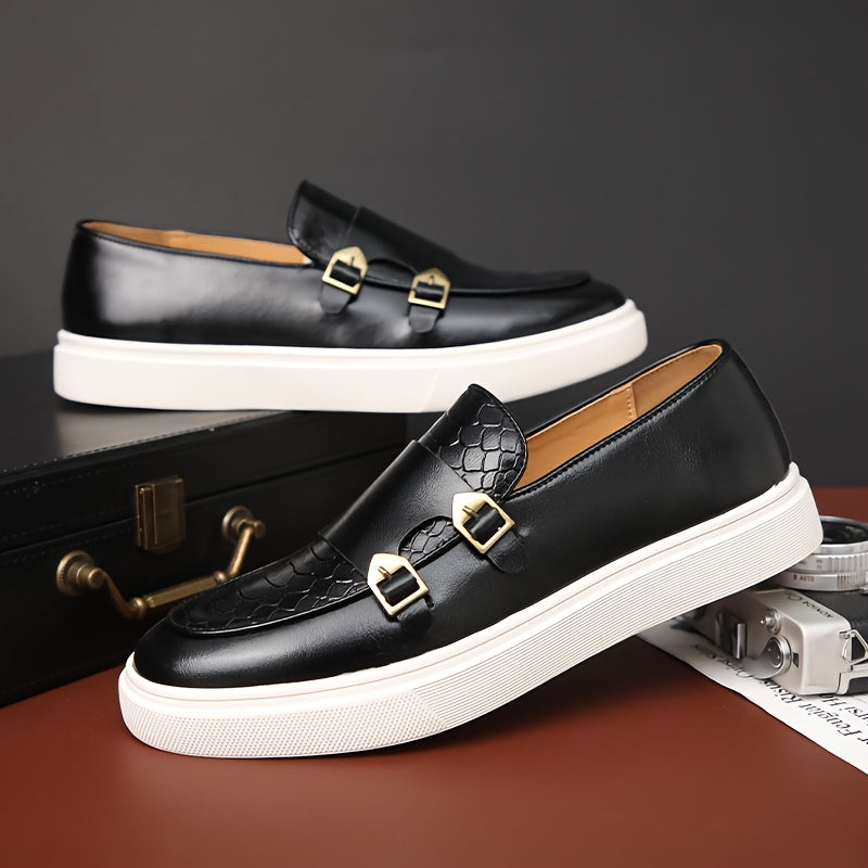 Men's Casual Slip-On Business Shoes with Rubber Sole