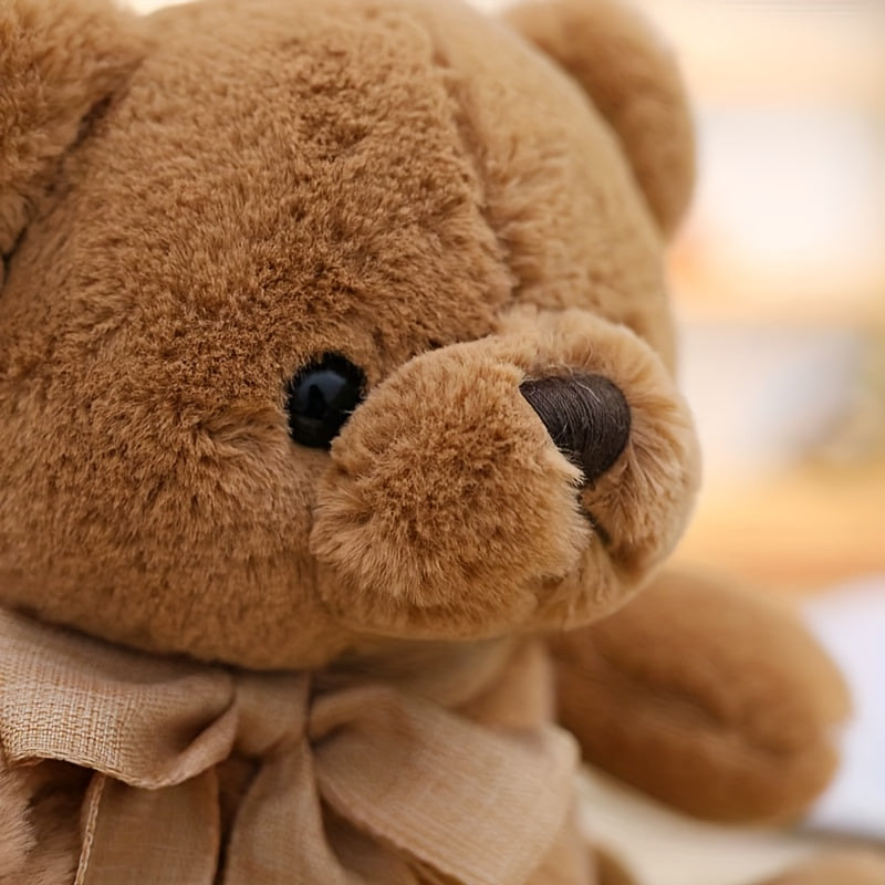 FLUFIHOOD Kawaii Huggable Bear Plush - Realistic Soft Stuffed Animal with & Teddy Bear, Cuddly Gift for &, Bedside Decor for Christmas, Birthday, for Home - & Plushies