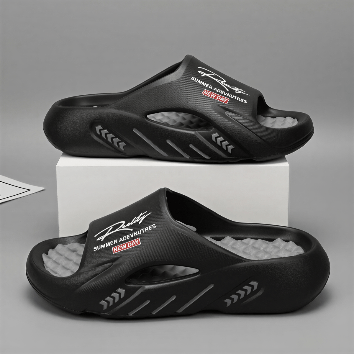 Men's EVA Casual Slip-On Slippers - Soft, Non-Slip, All-Season