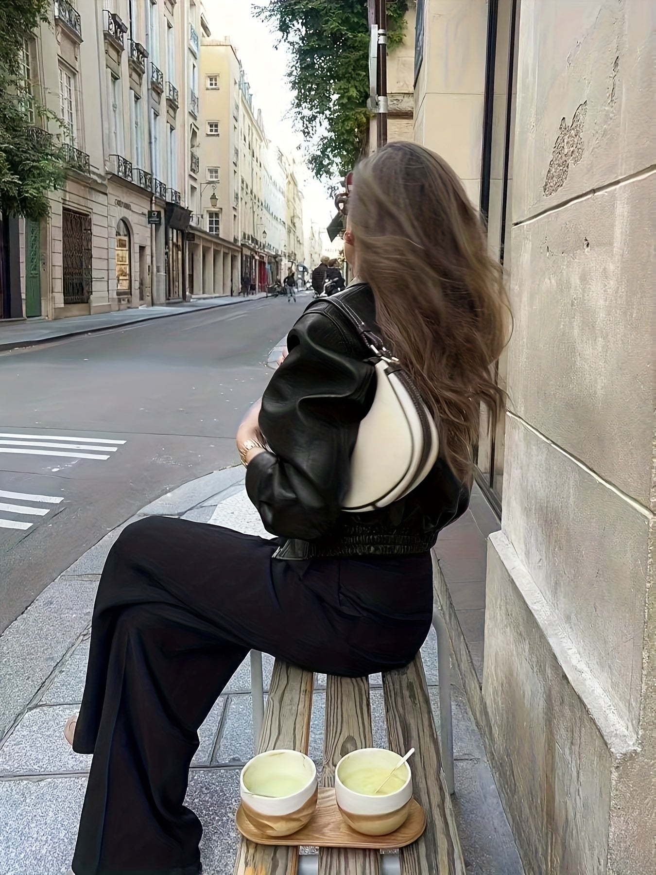 Women's Burgundy Retro-Casual Cropped Jacket with Lapel & Zipper
