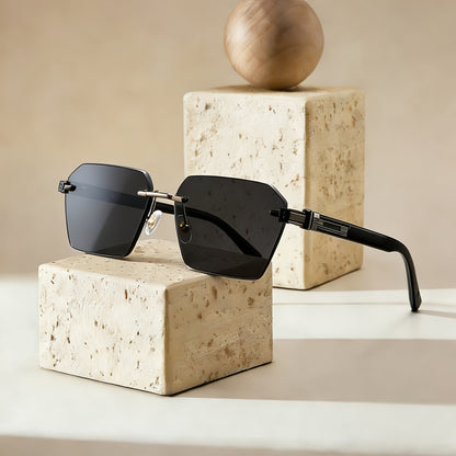 Rimless Vintage UV400 Copper Frame Fashion Glasses for Men & Women