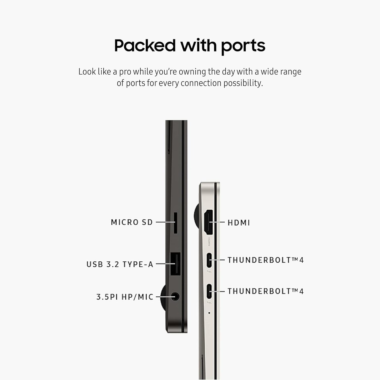 SAMSUNG 14” Galaxy Book3 Pro Laptop Computer, 13Th Gen Intel Core I7-1360P Processor / 16GB / 1TB, 3K AMOLED Screen, 120Hz, Fingerprint Reader, FHD Webcam, 2023 Model, NP940XFG-KA1US, Beige