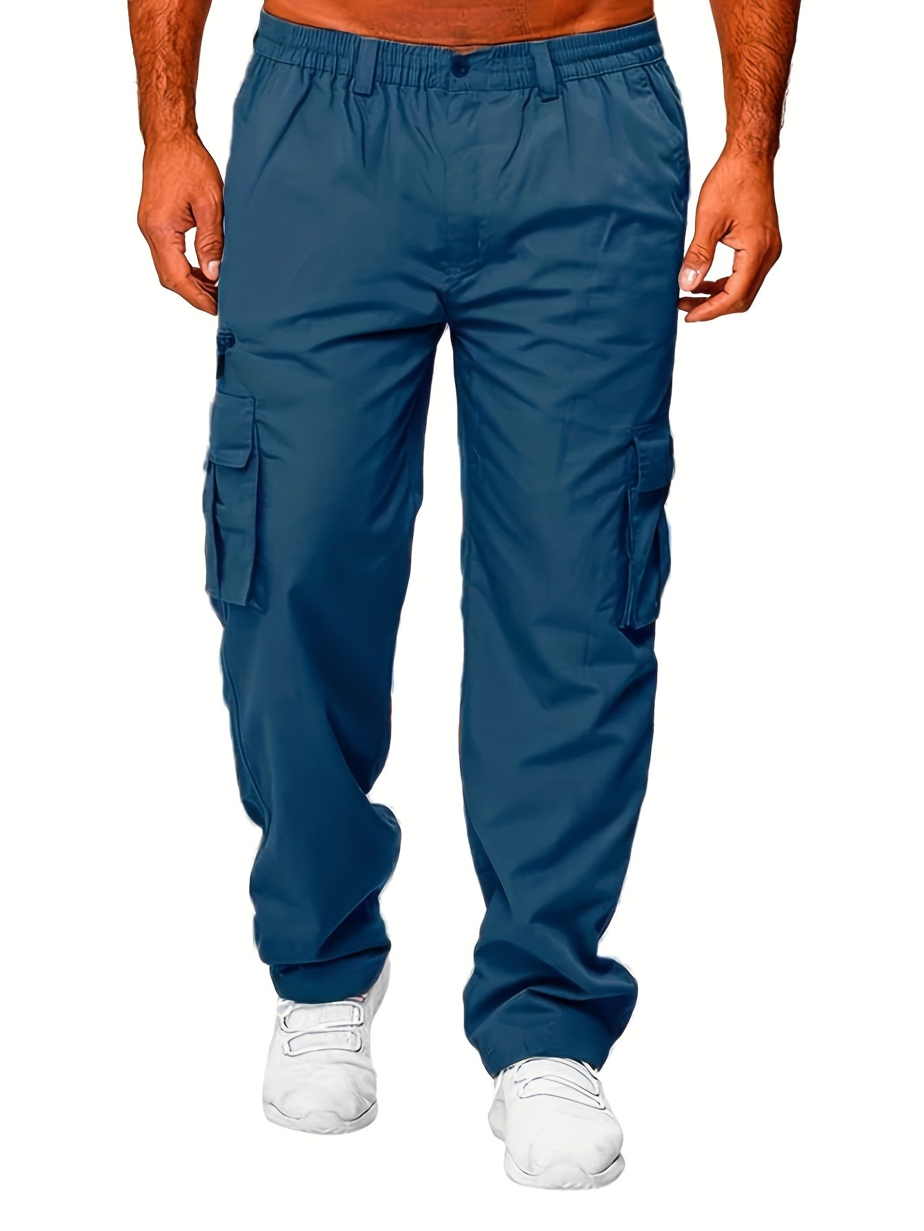 Men's Loose Fit Vintage Cargo Pants with Multiple Pockets