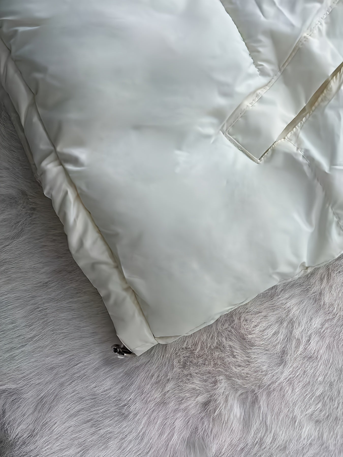 Women'S Stylish Winter Zip-Up Hooded Jacket - Casual Thickened Outerwear with Pockets, Long Sleeve, Non-Stretch Fabric, Solid Color, 100g/m², Perfect for Cold Weather, Winter Clothes