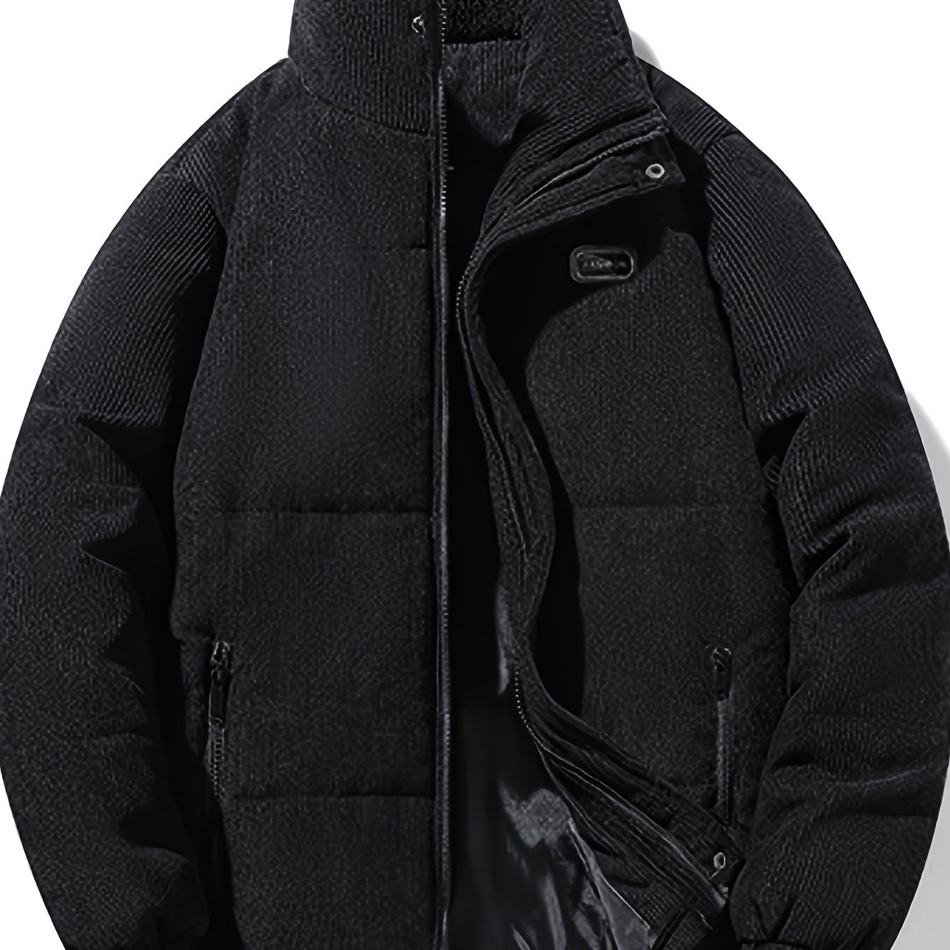 Men'S Heavyweight Winter Jacket - Thermal Insulated Cold Weather Coat with Full-Zip Closure, Front Zipper Pocket - Brown Outer Shell for Everyday & Formal Use - Non-Stretch Fabric Construction - Fall/Winter Outerwear, Winter