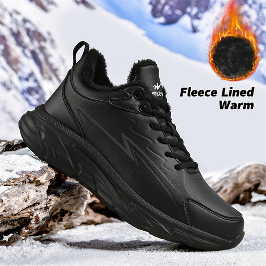 Men'S & Women'S All-Season Snow Sports Shoes - Warm Comfortable Low-Top Sneakers with Lightweight EVA Sole, Durable Synthetic Synthetic Faux Upper & Fabric Lining, Lace-Up Design for Casual Outdoor Activities, Hiking, Walking